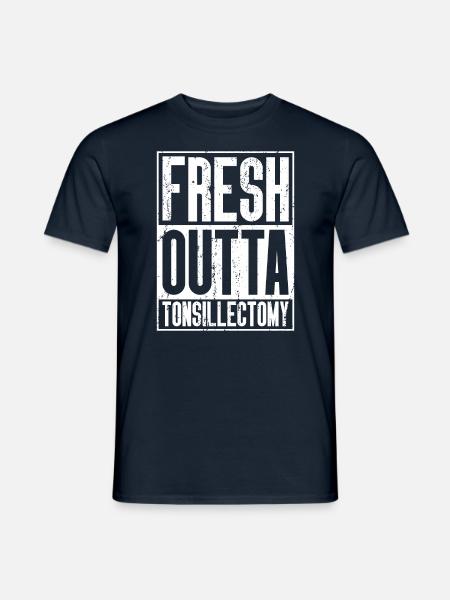 Fresh Outta Surgery - Tonsillectomy - Men's T-Shirt - navy