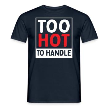 Trop chaud pour que le scandale en vaille la peine - T-shirt homme - marine - Devant - AI Model Male 178 light (178cm)