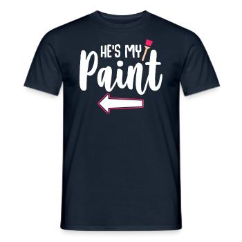 My Color My Canvas - Couple assorti - T-shirt homme - marine - Devant - AI Model Male 178 light (178cm)