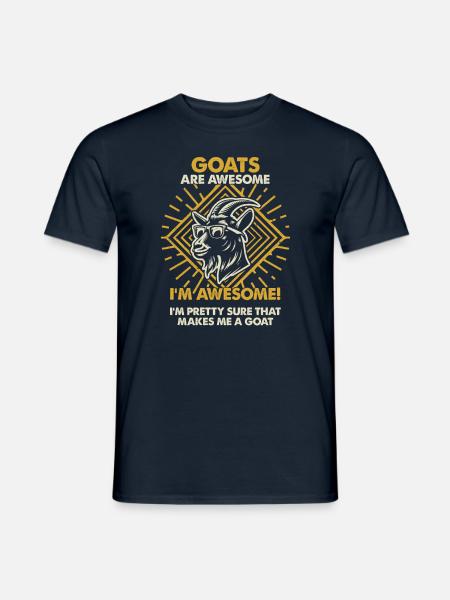 Goats Are Great - Mama Dad - Men's T-Shirt - navy
