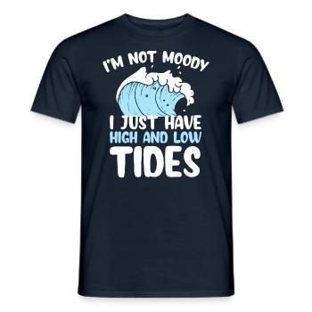 Nicht Launisch Nur Hohe Tutes - Ozean - Männer T-Shirt - Navy - Vorne - AI Model Male 178 light (178cm)