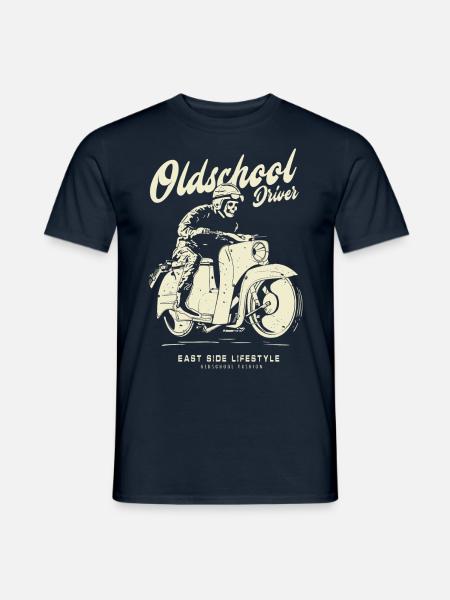 Oldschool Driver Simson Schwalbe - Männer T-Shirt - Navy