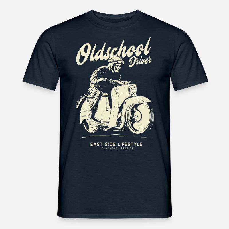 Oldschool Driver Simson Schwalbe - Männer T-Shirt - Navy