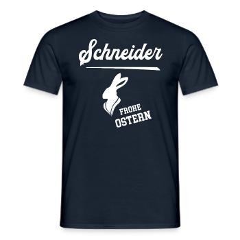 Schneider Frohe Ostern Oster Outfit Schneiderei - Männer T-Shirt - Navy - Vorne - AI Model Male 178 light (178cm)
