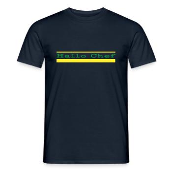 Hallo Chef - Männer T-Shirt - Navy - Vorne - AI Model Male 178 light (178cm)