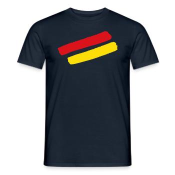 Burgenland Style Streifen - Männer T-Shirt - Navy - Vorne - AI Model Male 178 light (178cm)