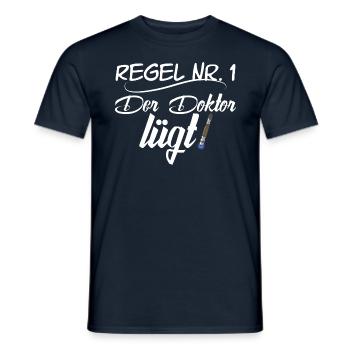 Regel Nr. 1 - Männer T-Shirt - Navy - Vorne - AI Model Male 178 light (178cm)