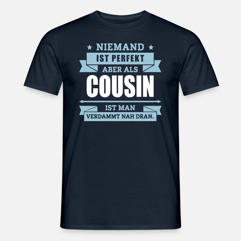 Funshirt Cousin - Männer T-Shirt - Navy