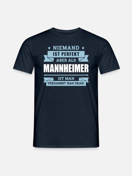 Funshirt Mannheimer - Männer T-Shirt - Navy