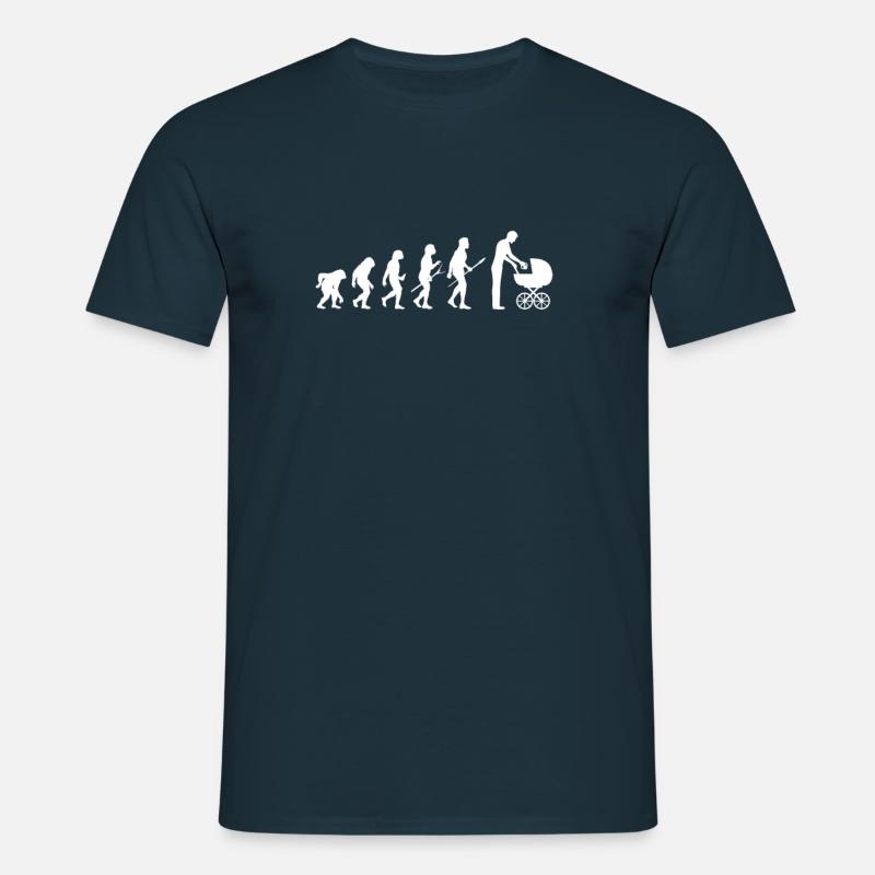 Evolution Papa - Men's T-Shirt - navy