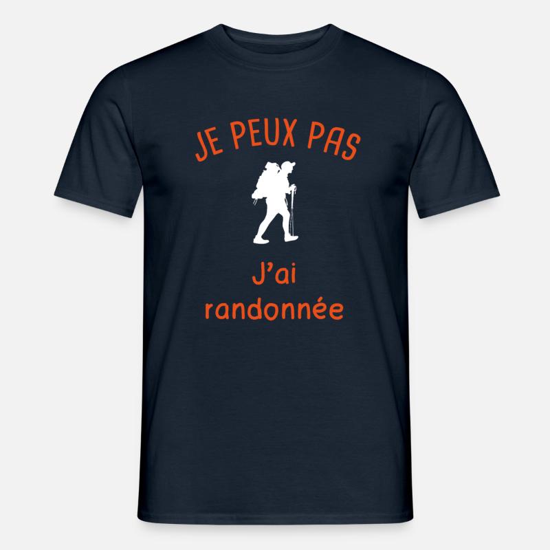 Wander-Humor-Wanderer - Männer T-Shirt - Navy