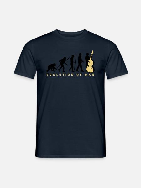 evolution_kontrabass_11_2016_2c02 - Männer T-Shirt - Navy