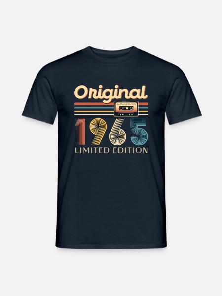 60. Geburtstag 60 Jahre Original 1965 - Mænd T-shirt - marineblå