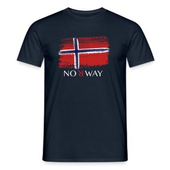 Norwegen - Männer T-Shirt - Navy - Vorne - AI Model Male 178 light (178cm)