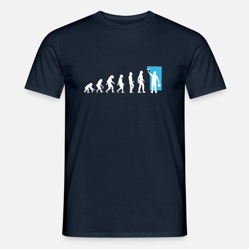 Evolutionsmaler Malerei - Männer T-Shirt - Navy