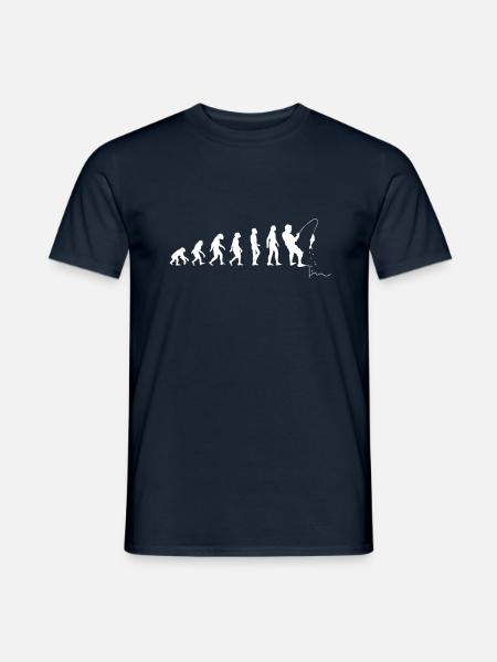 evolution peche pecheur - T-shirt homme - marine