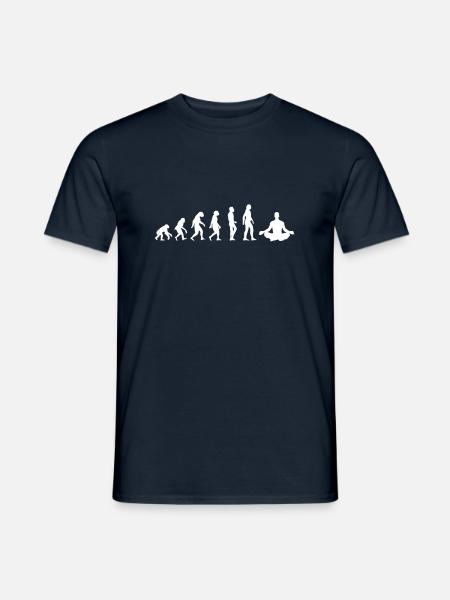 evolution Yoga man - Men's T-Shirt - navy