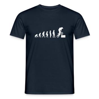 Evolution BMX hop - Männer T-Shirt - Navy - Vorne - AI Model Male 178 light (178cm)
