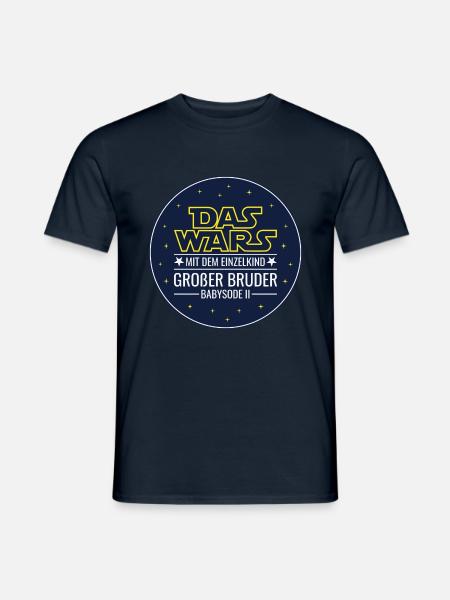 Das wars Einzelkind Babysode 2 Großer Bruder 2026 - Männer T-Shirt - Navy