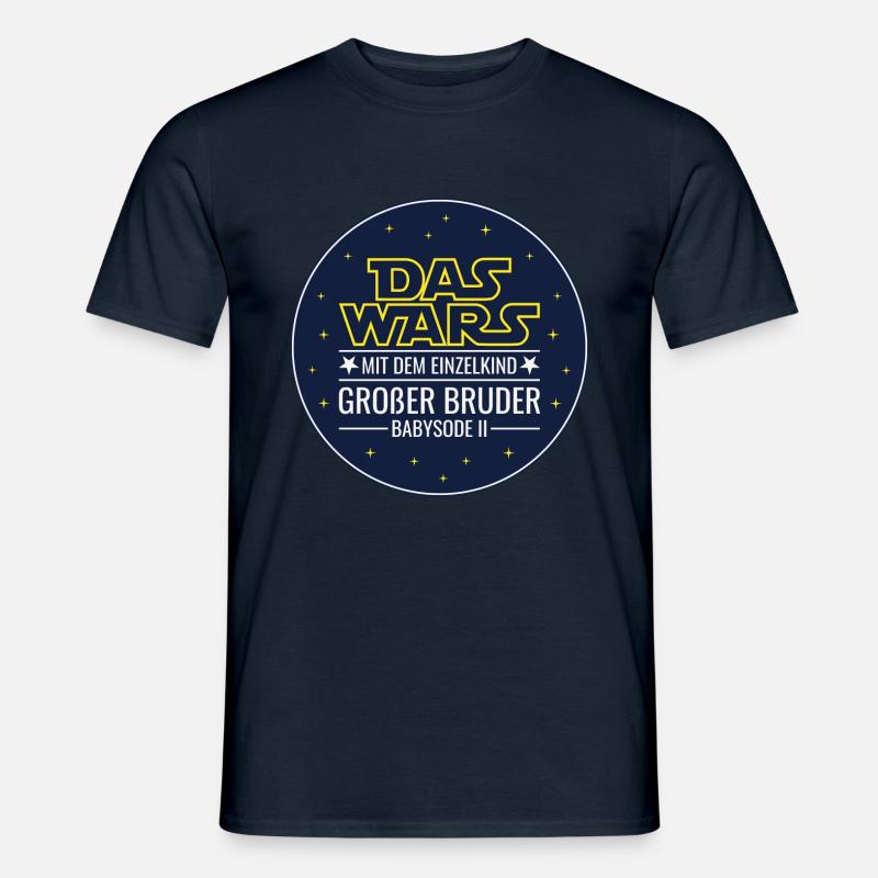 Das wars Einzelkind Babysode 2 Großer Bruder 2026 - Männer T-Shirt - Navy
