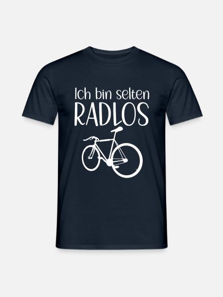 Selten radlos Fahrrad lustiger Spruch Wortspiel - Männer T-Shirt - Navy
