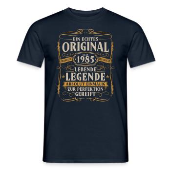 Original seit 1985 Jahrgang Geburtstag Geschenk - Männer T-Shirt - Navy - Vorne - AI Model Male 178 light (178cm)