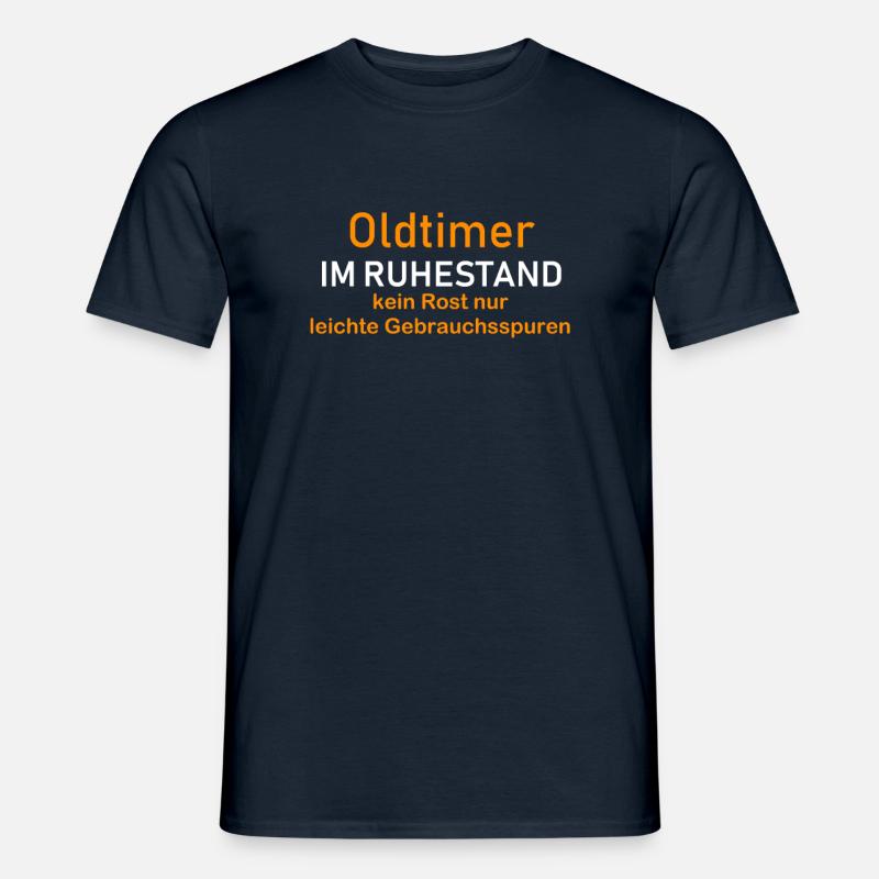 Rentner Rente Oldtimer Geschenk - Männer T-Shirt - Navy