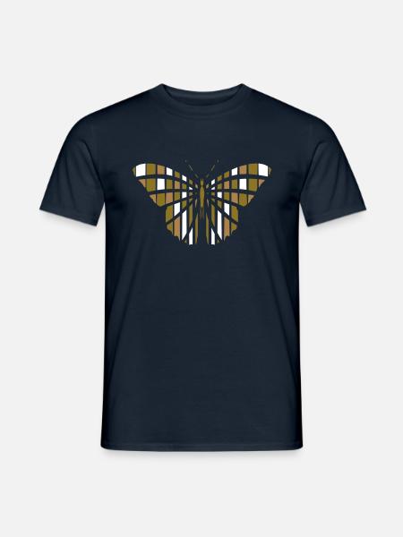 Schmetterlingsfarbblöcke - Männer T-Shirt - Navy