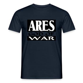 Ares _-_ God_Of_War - T-shirt homme - marine - Devant - AI Model Male 178 light (178cm)
