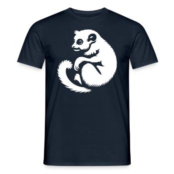 Loris Slowlori Silhouette Mammifère - T-shirt homme - marine - Devant - AI Model Male 178 light (178cm)