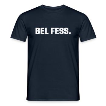 Nizza fess - gedruckt - Männer T-Shirt - Navy - Vorne - AI Model Male 178 light (178cm)