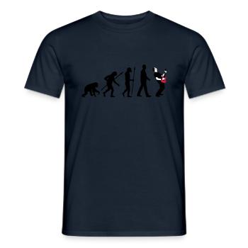 evolution_rocks_032012_n_3c - Men's T-Shirt - navy - Front - AI Model Male 178 light (178cm)