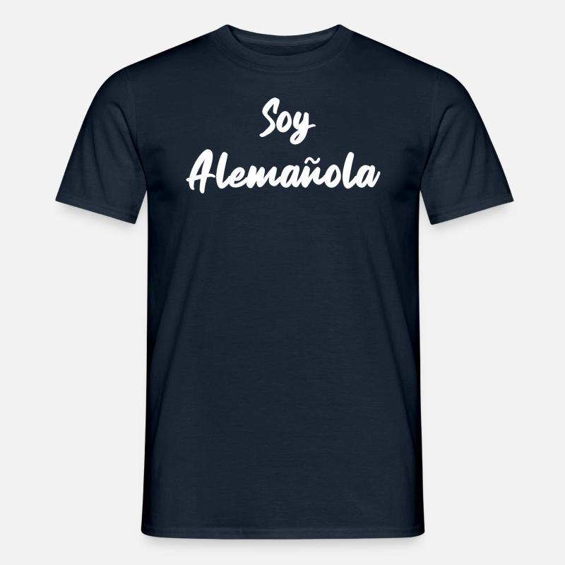 Deutsch-Spanierin Spanisch spanisch Geschenk - Männer T-Shirt - Navy