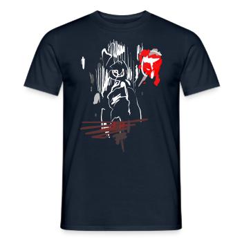 Art - Men's T-Shirt - navy - Front - AI Model Male 178 light (178cm)