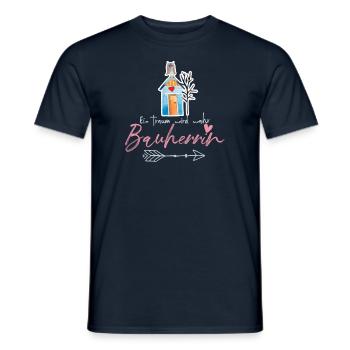 Bauherrin - Männer T-Shirt - Navy - Vorne - AI Model Male 178 light (178cm)