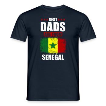 Best fathers are from Senegal - Men's T-Shirt - navy - Front - AI Model Male 178 light (178cm)