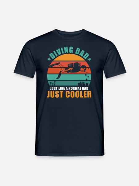 Diver Papa - Men's T-Shirt - navy