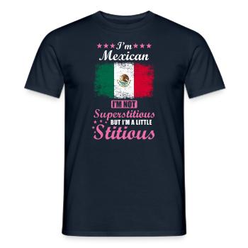 Mexican Gift Funny Saying Mexico - Men's T-Shirt - navy - Front - AI Model Male 178 light (178cm)