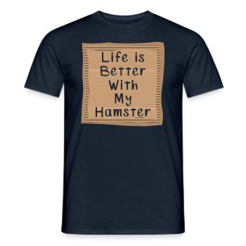 Hamster - Männer T-Shirt - Navy - Vorne - AI Model Male 178 light (178cm)