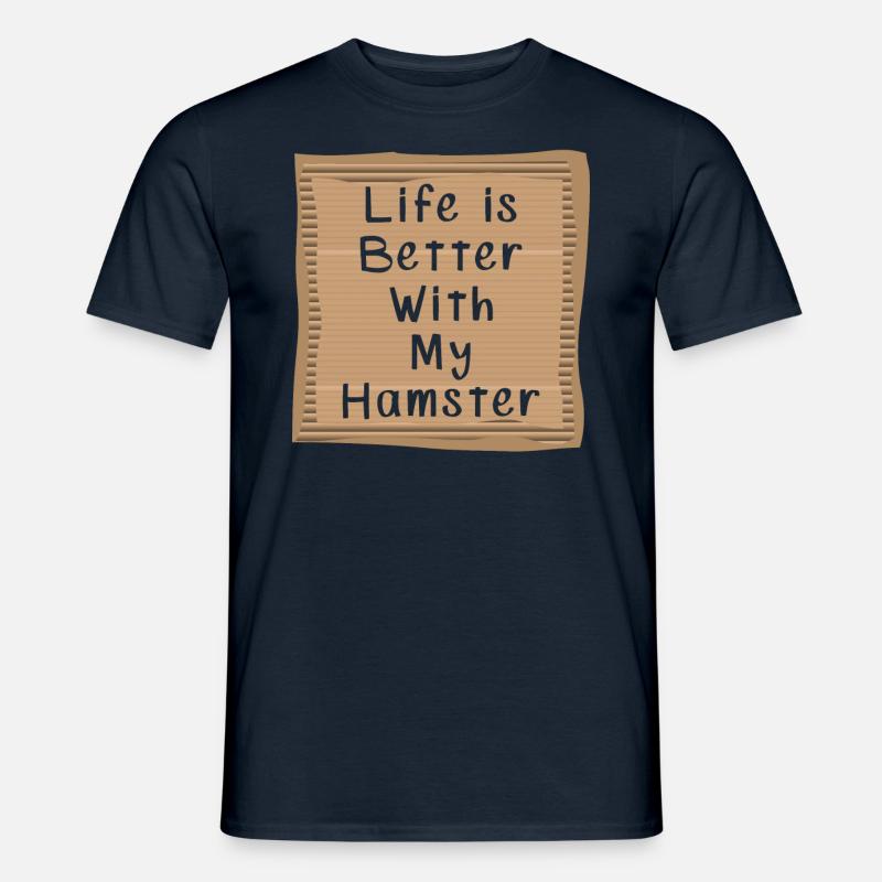 Hamster - Männer T-Shirt - Navy
