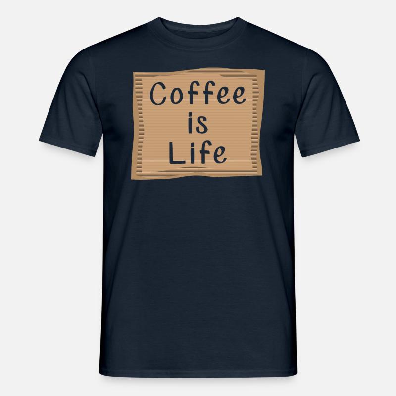 Le café, c’est la vie - T-shirt homme - marine