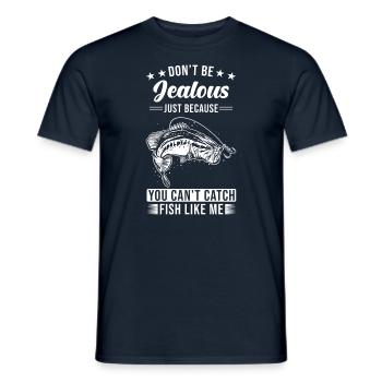 Fishing Angler Fishing Fishing - Men's T-Shirt - navy - Front - AI Model Male 178 light (178cm)