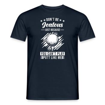 Golf - Männer T-Shirt - Navy - Vorne - AI Model Male 178 light (178cm)