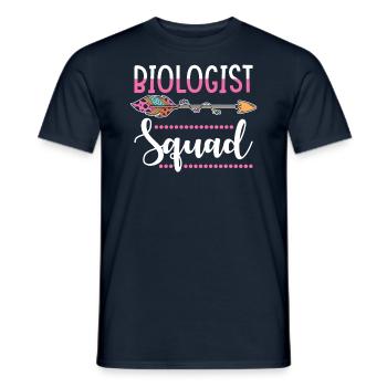Biologin Biologie Frauen Gruppe - Männer T-Shirt - Navy - Vorne - AI Model Male 178 light (178cm)