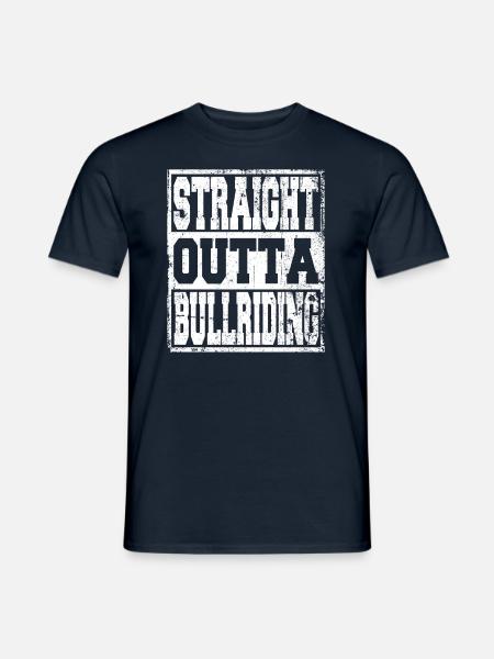 Bullriding saying funny - Men's T-Shirt - navy