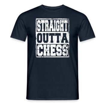 Chess saying funny - Men's T-Shirt - navy - Front - AI Model Male 178 light (178cm)