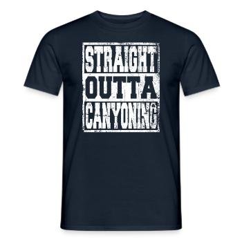 Canoe saying funny - Men's T-Shirt - navy - Front - AI Model Male 178 light (178cm)