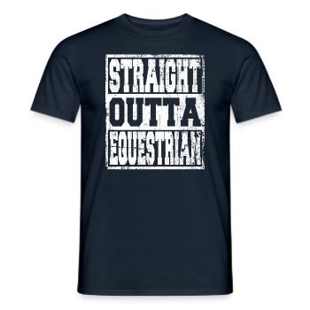 Equestrian saying funny - Men's T-Shirt - navy - Front - AI Model Male 178 light (178cm)