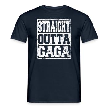 Gaga Ball saying funny - Men's T-Shirt - navy - Front - AI Model Male 178 light (178cm)