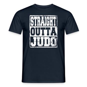 Judo Spruch lustig - Männer T-Shirt - Navy - Vorne - AI Model Male 178 light (178cm)